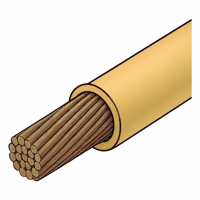 APPROVED VENDOR Building Wire: Copper, 12 AWG, 1 Conductors, Stranded, Tan, 1,000 ft Lg - Copper THHN/THWN Building Wires