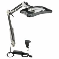 O.C. WHITE Rectangular Magnifier Light: LED, 2x, 4 Diopter, 1,500 lm Max Brightness, 43 in Arm Reach (MPN 82400-4-B). Key specifications — Arm Material: Aluminum; Brand: O.C. WHITE; Magnification: 2x; ESD Safe: Yes; Lens Material: Glass; Lighting Technology: LED; Operating Voltage: 100 to 240V AC; Includes Ultraviolet Light: No.