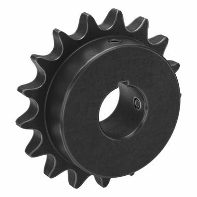 TSUBAKI Single Strand Sprocket: 60, For 3/4 in Chain Pitch, 1 1/4 in Bore Dia, 17 Teeth - Size 60 Fixed-Bore Roller Chain Sprockets