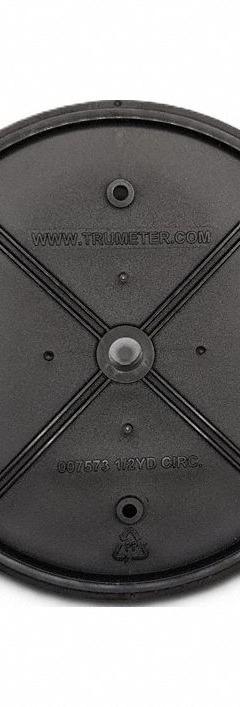 TRUMETER Measuring Wheel: Rubber Covered Plastic Wheel, Circular, 18-in., Totalizing Counter, 007573. Key specifications — Brand: TRUMETER; Compatible Product Type: Totalizing Counter; Product Type: Rubber Covered Plastic Wheel; Shape: Circular; Wheel Circumference: 18-in..