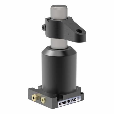ENERPAC Swing Clamp: Single Acting, 7,450 lbf Clamping Force, 1.28 in Total Stroke - Lower Flange Mount Swing Clamp Cylinders