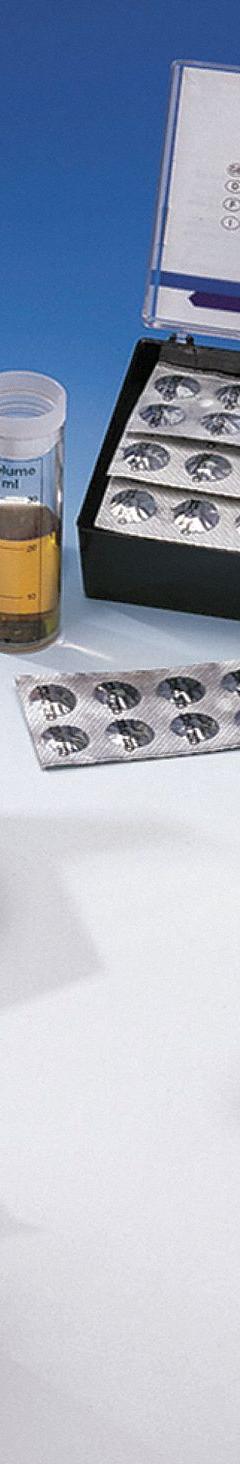 LOVIBOND QAC Water Test Kit: QAC, 0 to 500 mg/L, 10 mg/L, 30 Tests, Reagents/Sample Bottle, 5 Pieces (MPN 414170). Key specifications — Includes: Sample Bottle; Range: 0 to 500 mg/L; Sensitivity: 10 mg/L; Test Parameters: QAC.
