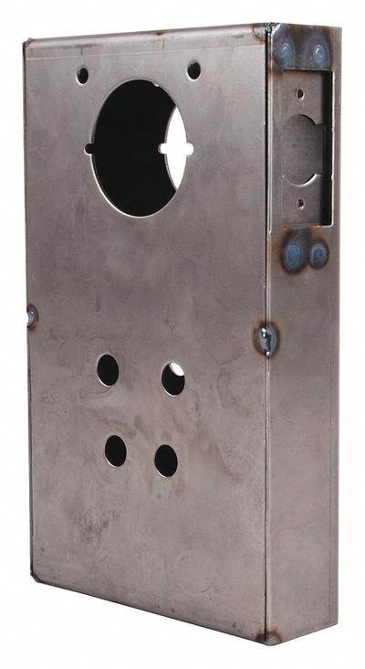 KEEDEX Weldable Gate Box: Weldable Gate Box, Steel, 7 Mounting Holes, Hardware Included - Gate Boxes