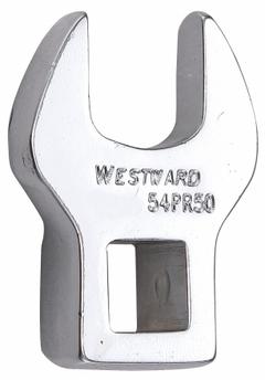 WESTWARD Crowfoot Socket Wrench: Alloy Steel, Chrome, 3/8 in Drive Size, 14 mm Head Size (MPN 54PR50). Key specifications — attr309661: Alloy Steel; attr309662: Chrome; attr324934: WESTWARD.