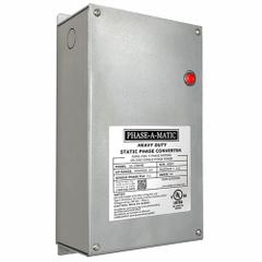 PHASE-A-MATIC Phase Converter: Static, Single, Three, 208 to 230V AC, 15 A Input Current (MPN UL-200HD). Key specifications — Output Phase AC: Three; Brand: PHASE-A-MATIC; Input Phase AC: Single; Operating Voltage: 208 to 230V AC.