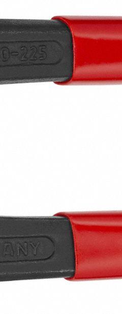 KNIPEX End Cutting Pliers: 7 1/16 in Overall Lg, For 0.08 in Max Wire Thick, 1/16 in Jaw Wd, Steel (MPN 50 01 180). Key specifications — attr308479: Plastic; attr308478: Steel; attr324866: KNIPEX.