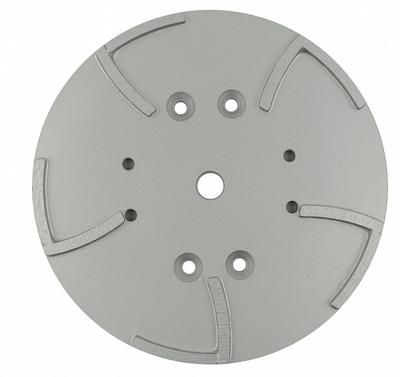 DIAMOND VANTAGE Floor Grinder Accessories: Medium, 50 Grit, Silver, 10 Segments, Concrete - Grinding Discs