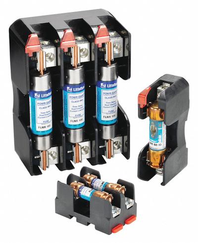 LITTELFUSE Fuse Block: Open Block Design, 1 Pole, 600 V AC, Box Lug - Fuse Blocks for UL Class RK1 & RK5 Fuses
