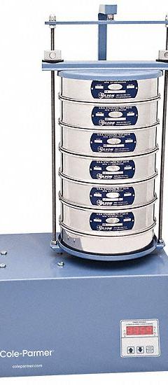COLE-PARMER Mechanical Sieve Shaker: Orbital, 8 in Sieve Dia Accepted, 6 # of Full Size Sieves Held (MPN SSH-200-SS-15D). Key specifications — attr1073913: COLE-PARMER; attr1081360: Orbital.