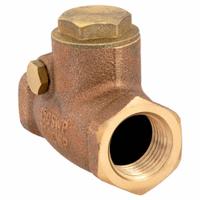 APPROVED VENDOR Swing Check Valve: Swing, Inline Valve Body, 1/2 in Pipe Size, FNPT x FNPT, Bronze (MPN 10F301). Key specifications — Brand: APPROVED VENDOR.