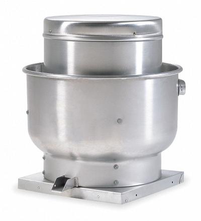Dayton Upblast Ventilator: Belt Drive, Includes Drive Pack, 24 1/2 in Wheel, 8,431 cfm - Kitchen Air Belt-Drive Fans with Drive