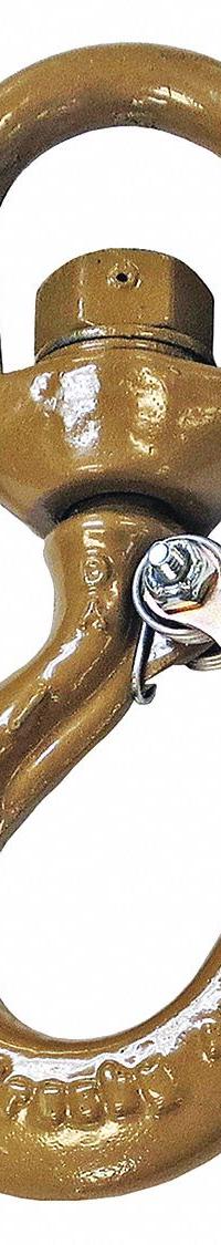 CROSBY Slip Hook: 4,000 lb Working Load Limit, 100 Hook Grade, Alloy Steel, 5/8 in Material Thick (MPN 1048825). Key specifications — Color: Gold; Brand: CROSBY; Visual Indicator Markings: Deformation & Max Angle.