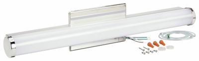 LITHONIA LIGHTING Vanity Light: Chrome, 1,690 lm_1,800 lm_1,850 lm, 3000K/3500K/4000K, 18 W - Contemporary Vanity Lights
