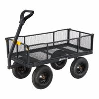 GORILLA cart: 1,200 lb Cap, 45 in L x 23 in W x 15 11/16 in H Deck, D-Shaped, 12 ga Frame, Black (MPN GCG-1200). Key specifications — Brand: GORILLA; Color: Black.
