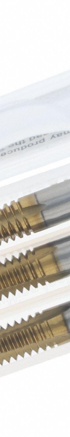 CHICAGO-LATROBE Tap Kit: 3/8"-16 UNC, H3 / 3B, 4 Flute, TiN Coated High Speed Steel (MPN 174528)