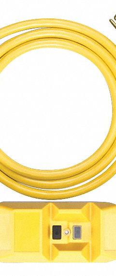 SOUTHWIRE GFCI: Manual Reset, 6 ft Lg, 12/3, 6-20P Plug, 20 A Current, 240V AC, 6-20R, Yellow, SJTW (MPN 26000016-3). Key specifications — NEMA Plug Configuration: 6-20P; NEMA Receptacle Configuration: 6-20R; Brand: SOUTHWIRE; Voltage: 240V AC.