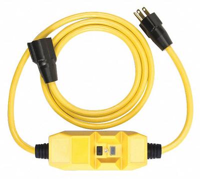 SOUTHWIRE GFCI: Manual Reset, 6 ft Lg, 12/3, 6-20P Plug, 20 A Current, 240V AC - Inline GFCI Cords