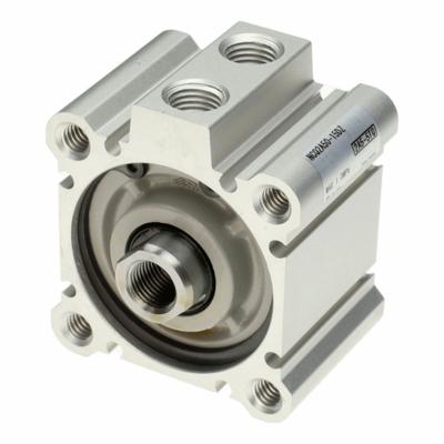 SMC Compact Cylinder: 50 mm Bore Dia, 15 mm Stroke Lg, Tapped Hole Mounting - Basic Mount Compact Cylinders