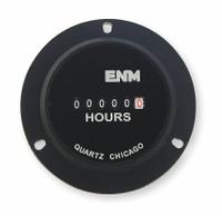 ENM Hour Meter: Hour Meters, Front Panel Mounting, Analog, 115 V AC – 230 V AC, Analog, No Reset (MPN T50B52). Key specifications — Mounting Style: Flange; Bezel Face Shape: Round; NEMA Enclosure Rating: 4X; Brand: ENM; Manufacturer Part Number: T50B52; Meter Type_Broad: Analog.