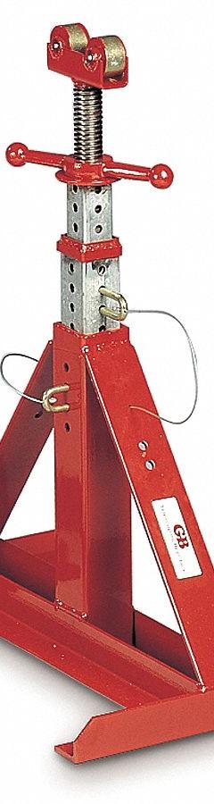 GARDNER BENDER Reel Jack: 2,500 lb Max, Steel (MPN TRJ-96). Key specifications — attr531818: GARDNER BENDER; attr534204: Telescoping Reel Jack; attr534202: Steel.