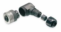 BRAD HARRISON Internal Thread Connector: 4 Socket, M12, IP67, 90° Angle, Polyamide, 4 Pins (MPN 8A4001-31). Key specifications — Connector Body Type: Socket; Brand: BRAD HARRISON; Thread Size: M12; Mounting Type: Female Threaded; IP Rating: IP67; Housing Material: Polyamide; Connector Orientation: 90° Angle; Connection Type: Wire.