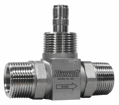BLANCETT Mechanical Flowmeter: Turbine Flow Meter, Turbine, 2 in FNPT, 2 in Connection Size - Inline Turbine Flowmeters for Oils & Water