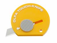 OLFA Utility Knife: 2 in Overall Lg, Stainless Steel Std Tip, Plastic, Yellow, Non-Changeable (MPN TK-4Y). Key specifications — attr307837: Non-Changeable; attr307830: Stainless Steel Standard Tip; attr307833: Yellow; attr307832: Plastic; attr324891: OLFA.