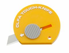 OLFA Utility Knife: 2 in Overall Lg, Stainless Steel Std Tip, Plastic, Yellow, Non-Changeable (MPN TK-4Y). Key specifications — attr307837: Non-Changeable; attr307830: Stainless Steel Standard Tip; attr307833: Yellow; attr307832: Plastic; attr324891: OLFA.