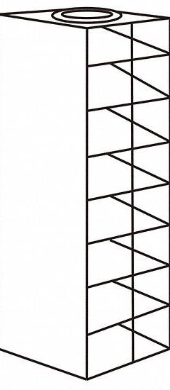 Upright Freezer Drawer Rack: 15 5/8 in Overall Lg, 8 5/8 in Overall Wd, Stainless Steel (MPN 0440321). Key specifications — Includes: Slide Out Drawers; Material: Stainless Steel; Product Type: Upright Freezer Drawer Rack; Brand: COLE-PARMER.