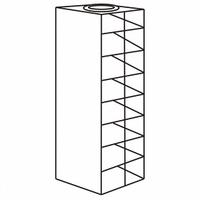 Upright Freezer Drawer Rack: 15 5/8 in Overall Lg, 8 5/8 in Overall Wd, Stainless Steel (MPN 0440321). Key specifications — Includes: Slide Out Drawers; Material: Stainless Steel; Product Type: Upright Freezer Drawer Rack; Brand: COLE-PARMER.