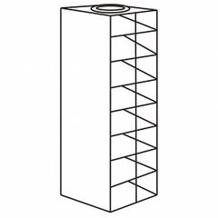 Upright Freezer Drawer Rack: 15 5/8 in Overall Lg, 8 5/8 in Overall Wd, Stainless Steel (MPN 0440321). Key specifications — Includes: Slide Out Drawers; Material: Stainless Steel; Product Type: Upright Freezer Drawer Rack; Brand: COLE-PARMER.