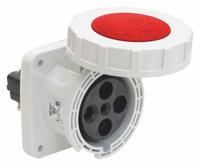 BRYANT Pin and Sleeve Receptacle: Red, 480V AC, Three Phase, 60 A, 3 Pole, 4 Wire, Style 2 Grounding (MPN BRY460R7W). Key specifications — Brand: BRYANT.