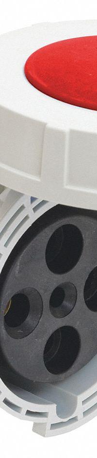 BRYANT Pin and Sleeve Receptacle: Red, 480V AC, Three Phase, 60 A, 3 Pole, 4 Wire, Style 2 Grounding (MPN BRY460R7W). Key specifications — Brand: BRYANT.