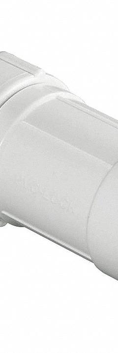 HYDRORAIN Slide Repair: 1" Tube, ABS Plastic/PVC, 150 psi Max Working Pressure, 2.25 in Wd (MPN 08646). Key specifications — Connection: 1" Tube; Material: ABS Plastic/PVC; Product Type: Slide Repair.