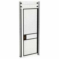 HUSKY RACK & WIRE Swing Door: 8 ft H x 3 ft W x 1 3/4 in D, Black, Powder-Coated (MPN V220308-094). Key specifications — attr1283297: Powder-Coated; attr1283316: Steel; attr1283323: Right; attr1283313: Yes; attr1283333: HUSKY RACK & WIRE.