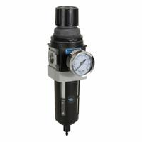 WILKERSON Filter/Regulator: 28 Series, 3/4 in NPT, 235 scfm, 5 micron, 0 psig to 125 psig, Aluminum (MPN B28-06-FKG0B). Key specifications — attr109419: WILKERSON; attr109429: Aluminum; attr109463: Yes; attr109467: Nitrile; attr109468: 28.