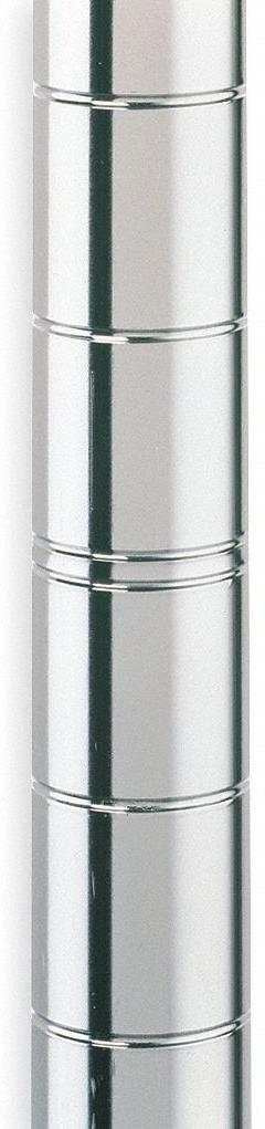 METRO Industrial Wire Shelving Post: 74 in x 1 in, Stainless Steel, Split Sleeve, Silver, 4 Posts (MPN 74UPS). Key specifications — Brand: METRO; Resistance Properties: Corrosion-Resistant; Recommended Environments: Harsh; Leveling Feet Included: No; Color: Silver; Finish: Stainless Steel; Material: Stainless Steel.