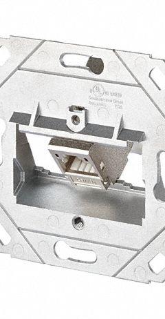 METZ CONNECT Wall Outlet: UP0, GD-Zn (Zinc Die-Cast), IDC Connection x RJ45, 45° Mounting Angle (MPN 130B12D11200-E). Key specifications — Housing Material: GD-Zn (Zinc Die-Cast); Mounting Type: UP0; Product Type: Wall Outlet; Connector Color: Metallike; Connection Type: IDC Connection x RJ45.