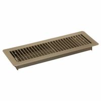 Floor Register: Floor, 5 1/2 in H, 15 1/2 in W, Louvered, Powder Coated, Brown, Steel Grille (MPN 4MJE5). Key specifications — Adjustable Blades: No; Brand: APPROVED VENDOR; Airflow Directions: One-Way; Grille Color: Brown.