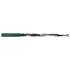 CHAINFLEX Control Cable: 17 AWG, 3 Conductors, Order by the Foot, PVC Jacket, 600 V (MPN CF5-10-03). Key specifications — Conductor Material: Copper; Conductor Configuration: Single; Minimum Bend Radius Factor - Fixed: 4 x OD; Minimum Bend Radius Factor - Flexible: 5 x OD; Includes Ground: Yes; Minimum Bend Radius Factor - E-Chain: 6.8 x OD; Resistance Properties: Flame Retardant; Standards: IPA 14644-1.