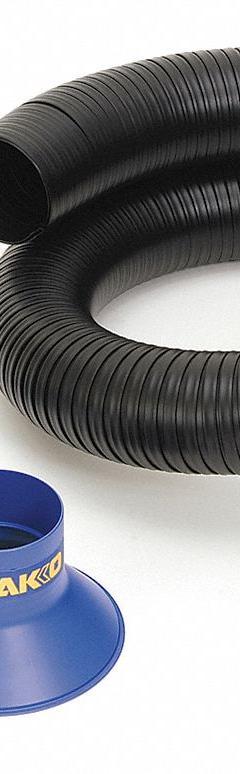 HAKKO Fume Extractor Duct Kit: 4.5 in Nozzle Wd, 3.9 ft Overall Lg, For Use With FA430 (MPN C1572). Key specifications — Brand: HAKKO; Manufacturer Part Number: C1572; Compatible Extractor Manufacturer Part Number: FA430; Product Type: Fume Extractor Duct Kit.