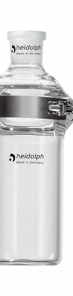 HEIDOLPH Rotary Evaporator Glassware: 5,000 mL, Colorless, Round, 24/40 Compatible with Stopper Size (MPN 036302410). Key specifications — Shape: Round; Body Color: Colorless; Brand: HEIDOLPH; Compatible with Stopper Size: 24/40.