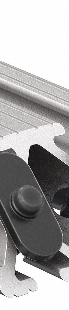 Joining Plate: 45° Support, 10 Series, 12 in x 2 in x 1 in, For 17/64 in Slot Wd, 4 Holes, Gray (MPN 2567). Key specifications — Material: Aluminum; Mounting Type: Slide-In; Brand: 80/20; Finish: Anodized.