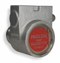 PROCON Rotary Vane Pump: Direct Drive, Stainless Steel Body, 1/2" NPT, 330 gph Max. Flow, 1/2 in SS (MPN 115B330F31XX). Key specifications — Vane Material: Carbon; NSF 169 Listed: Yes; Relief Valve Type Included: No Relief Valve Included; Brand: PROCON; Strainer: Not Included; Ports: 1/2" NPT; Relief Valve Type: Not Included.