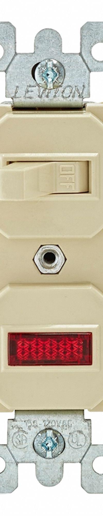 LEVITON Wall Switch: Toggle Switch - Toggle Wall Switches