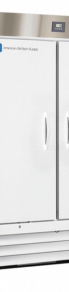 AMERICAN BIOTECH SUPPLY Lab Refrigerator: 49 cu ft, Upright, 1°C to 10°C, 34 3/4 in Overall Dp, Temp (MPN ABT-HC-49S). Key specifications — Door Opening Style: Right; Color: White; Alarm Type: Temperature; Manufacturer Part Number: ABT-HC-49S; Brand: AMERICAN BIOTECH SUPPLY; Product Type: Lab Refrigerator; Door Type: Swing Solid; Refrigerant Type: R-290.