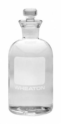 WHEATON BOD Bottle: 300 mL, Robotic Stopper, 165 mm, Colorless, Un-Numbered, Closure Included (MPN 227497-00). Key specifications — Closure Type: Robotic Stopper; Mouth Size: Narrow; Brand: WHEATON; Body Color: Colorless.