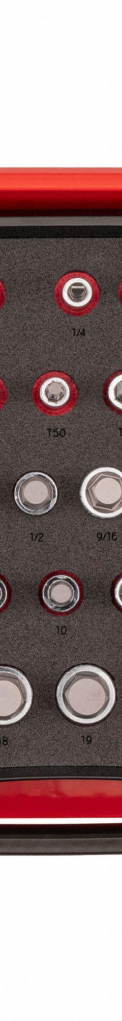 TEKTON Socket Set: 26 - 50 Pieces, 1/2 in Drive Size, 44 Pieces, 17 1/2 in Overall Lg, Fixed Insert (MPN SHB92701). Key specifications — attr1216280: Fixed Insert; attr1216283: TEKTON; attr1225718: MT14 to MT18; attr1227491: 1/2 in.