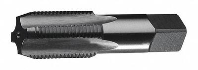 CLE-LINE Pipe and Conduit Thread Tap: 3/8"-18 NPS, 4 Flute, Semi-Bottoming Chamfer - General Purpose Pipe Taps