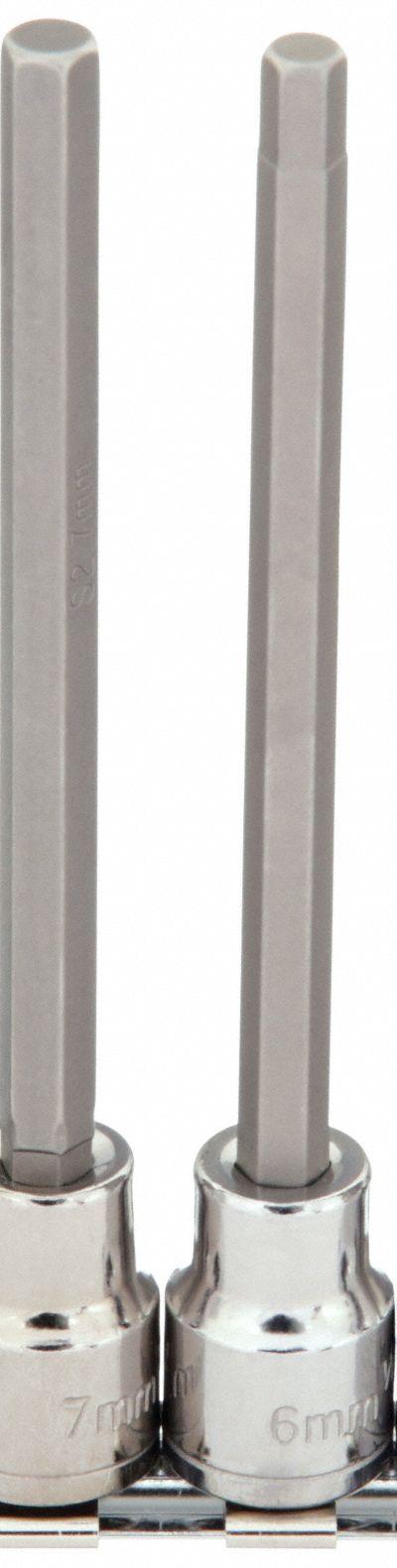 WESTWARD Socket Bit Set: 1 - Hex Bit Socket Sets